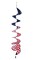 In the Breeze 5176 - 48" Stars and Stripes Curlie Spinner - Outdoor Hanging Decoration